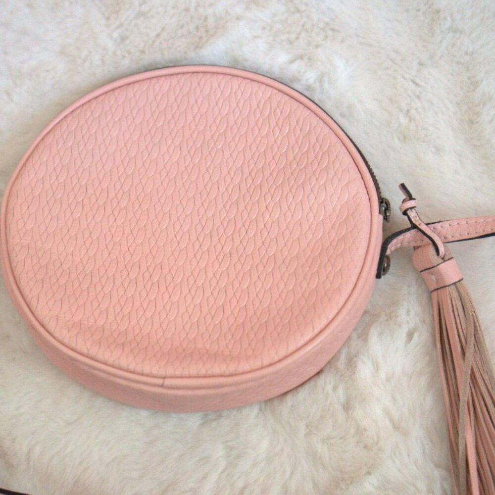 Patricia Nash pink leather shoulder crossbody bag